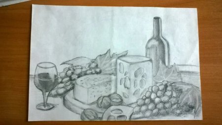 Натюрморт рисунок карандашом