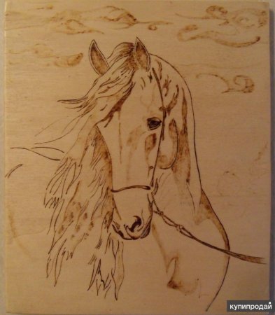 Картина выжигом по дереву