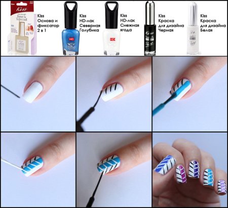 Схемы рисования натногтях