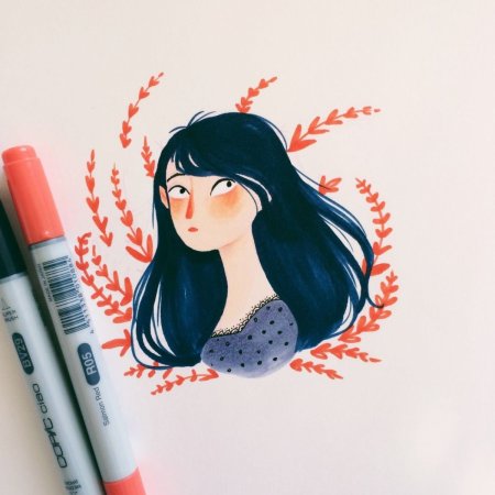 Красивые рисунки фломастерами легкие милые