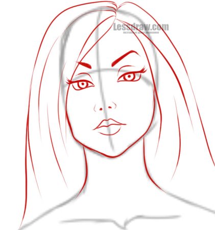 Лицо рисунок