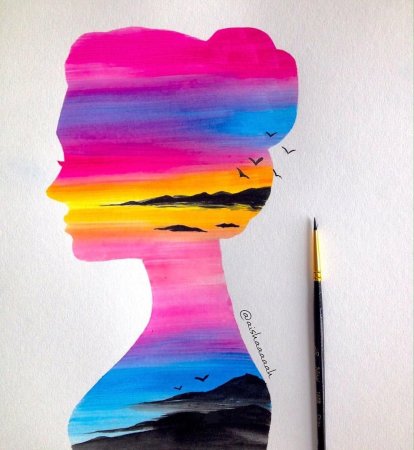 Пейзаж акварелью для начинающих