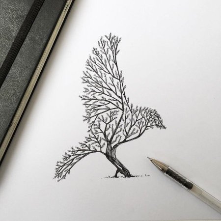 Рисование гелевой ручкой