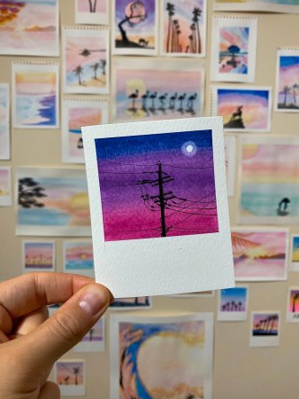 Полароиды маркерами