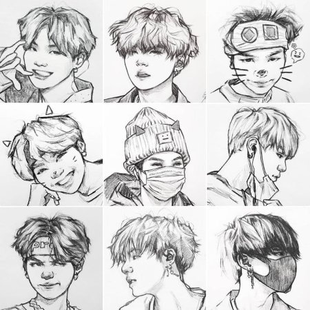 БТС рисовка