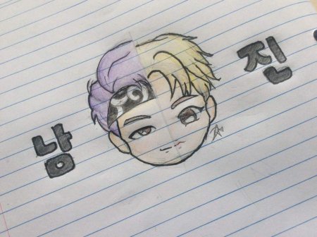 BTS рисунки легкие