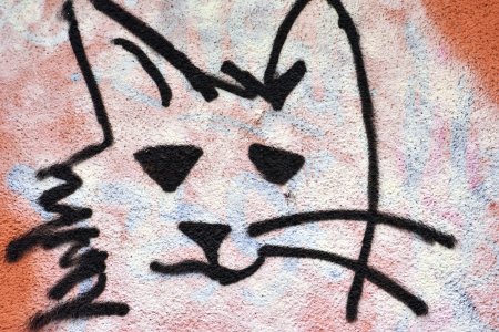 Рисунок баллончиком на стене легкий