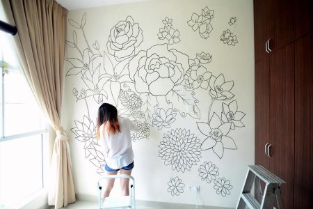 Рисование на стене в квартире