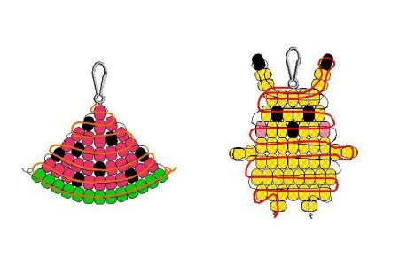 Фигурки из бисера плоские