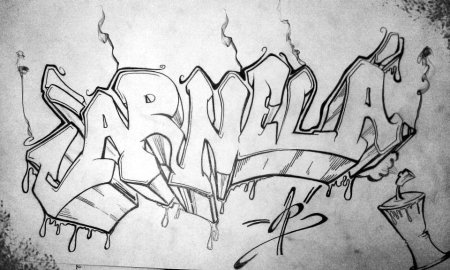 Граффити карандашом для новичков