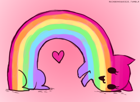 Радужные рисунки легкие