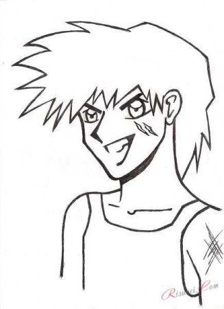 Аниме мальчики для срисовки для начинающих