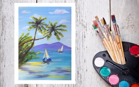 Натюрморт красками легкий