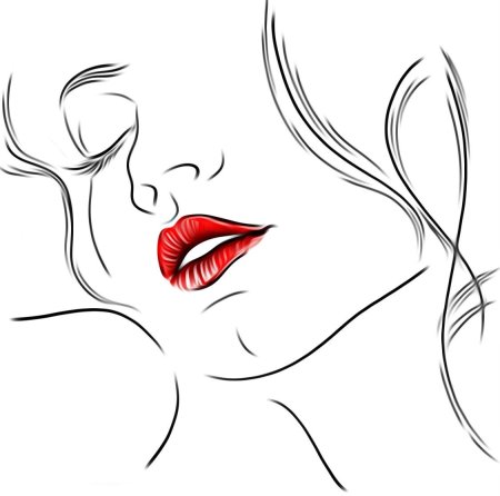 Рисунки девушек карандашом в стиле арт