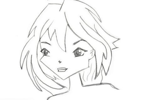 Как нарисовать аниме голову поэтапно