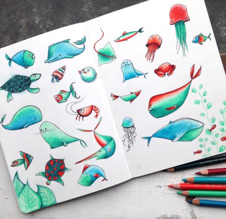 Идеи рисунков для скетчбука