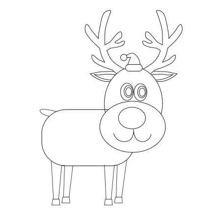 Поэтапное рисование оленя