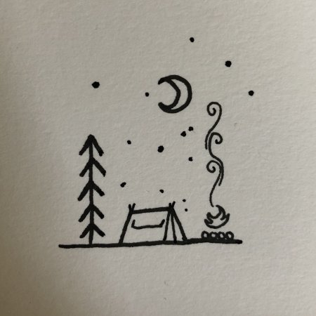 Маленькие рисунки для срисовки черной ручкой легкие