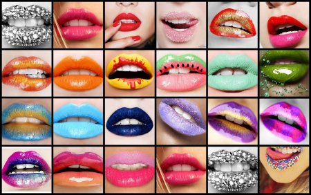 Необычный макияж губ