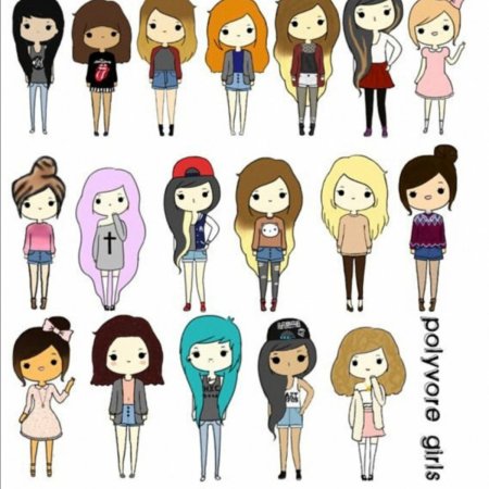 Срисовки для девочек лёгкие