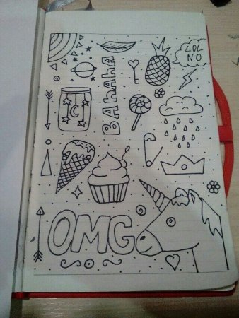 Легкие рисунки для скетчбука