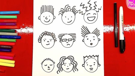 Простые рисунки фломастерами для детей