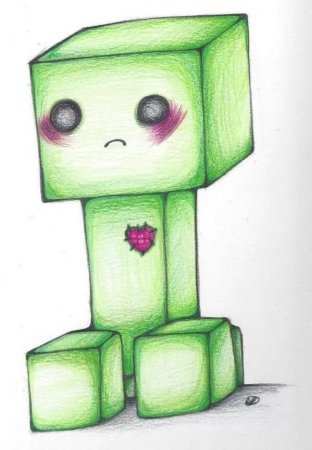 Нарисовать КРИПЕРА