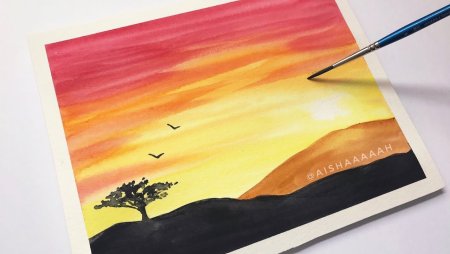 Рисунки для срисовки красками лёгкие для начинающих