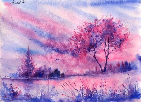 Рисунки красками