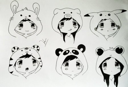 Милые рисунки для срисовки карандашом для начинающих