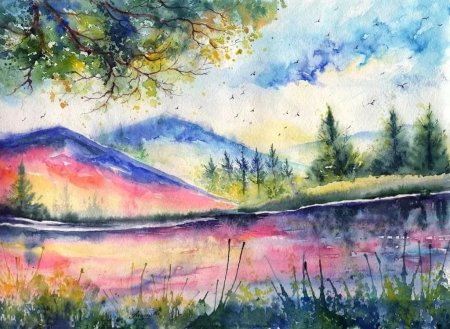 Рисунки красками для начинающих