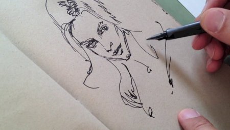 Рисовать перьевой ручкой