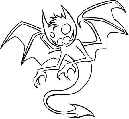 Милые демоны для срисовки легкие