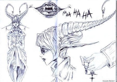 Аниме демоны для срисовки