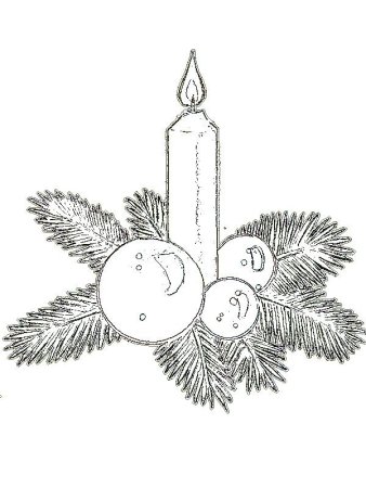 Новогодний натюрморт карандашом