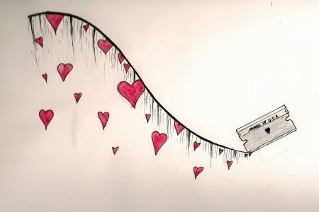 Грустные рисунки для срисовки лёгкие