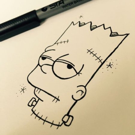 Необычные рисунки легкие ручкой