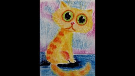 Рисунки масляной пастелью море