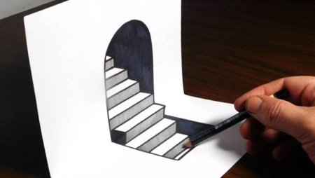 3d рисунки карандашом