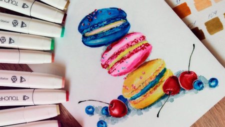 Рисунки спиртовыми маркерами