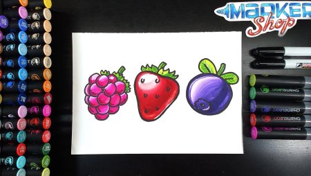 Скетчи маркерами