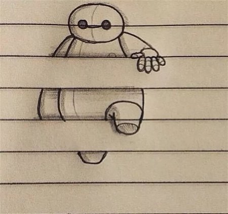 Маленькие рисунки в тетрадку