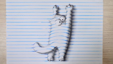 Рисунки в тетради в линеечку