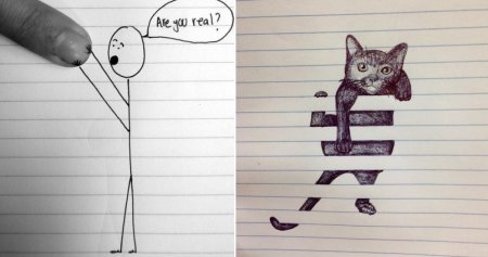 Лёгкие и красивые рисунки на бумаге