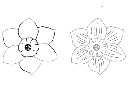 Поэтапное рисование цветы