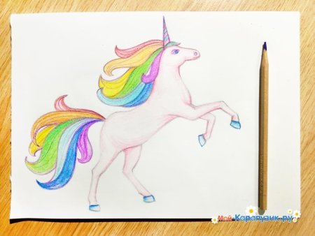 Рисование для начинающих Единорог