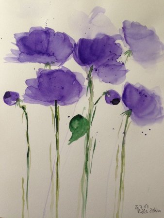 Схема для рисования акварелью