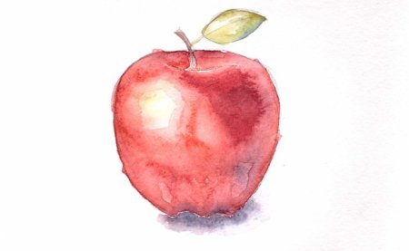 Фрукты акварелью скетчинг