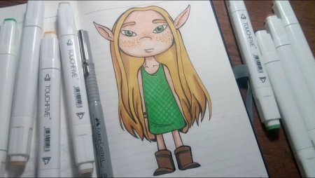 Рисунки скетч маркерами легкие