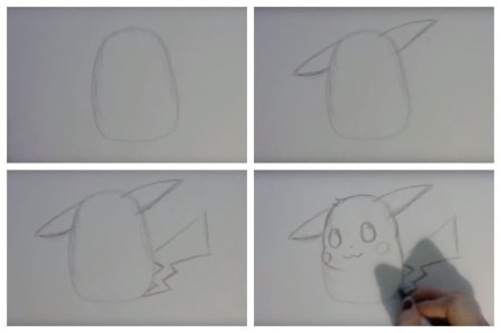 Пикачу поэтапно